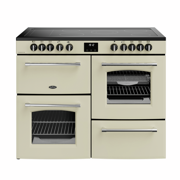 Belling Farmhouse 110cm Electric Range Cooker - Cream | 444411836