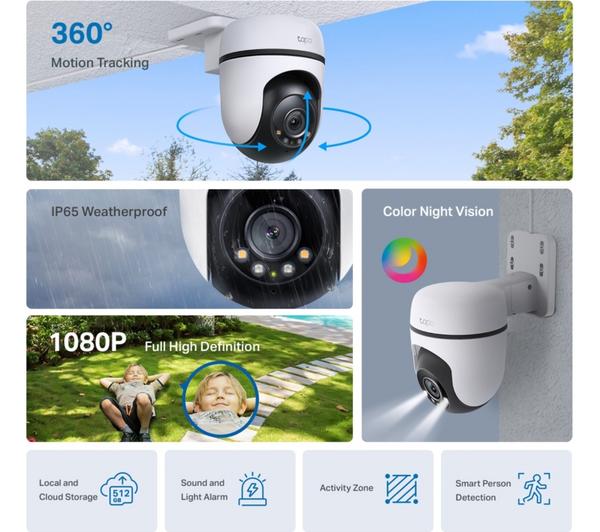 TP-Link Tapo C500 Outdoor Pan/Tilt WiFi Security Camera | TAPOC500