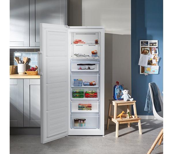 Beko 256L Tall Frost Free Freezer White | FFP4671W