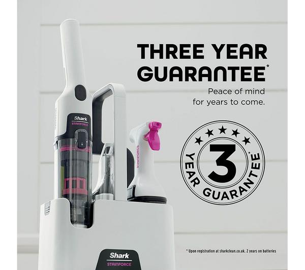 Shark StainForce Cordless Stain-Destroying Spot Cleaner – Grey/Orange | HX100UKT