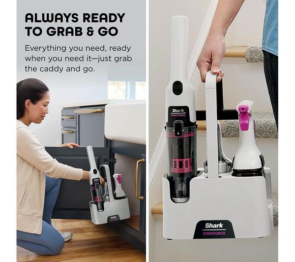 Shark StainForce Cordless Stain-Destroying Spot Cleaner – Grey/Orange | HX100UKT