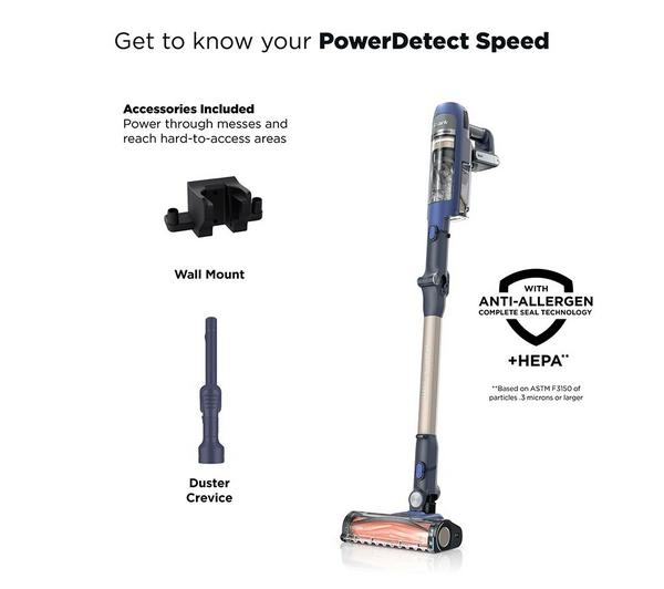 Shark PowerDetect Speed IA1241UK Cordless Vacuum Cleaner – Ultramarine | IA1241UK
