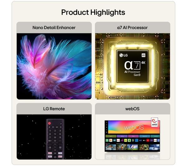 LG NANO NU85 65" 4K UHD AI Smart TV | 65UN850B6LA.AEI