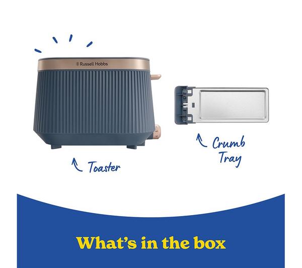 Russell Hobbs Brontë 2 Slice Toaster Soft Navy | 26772