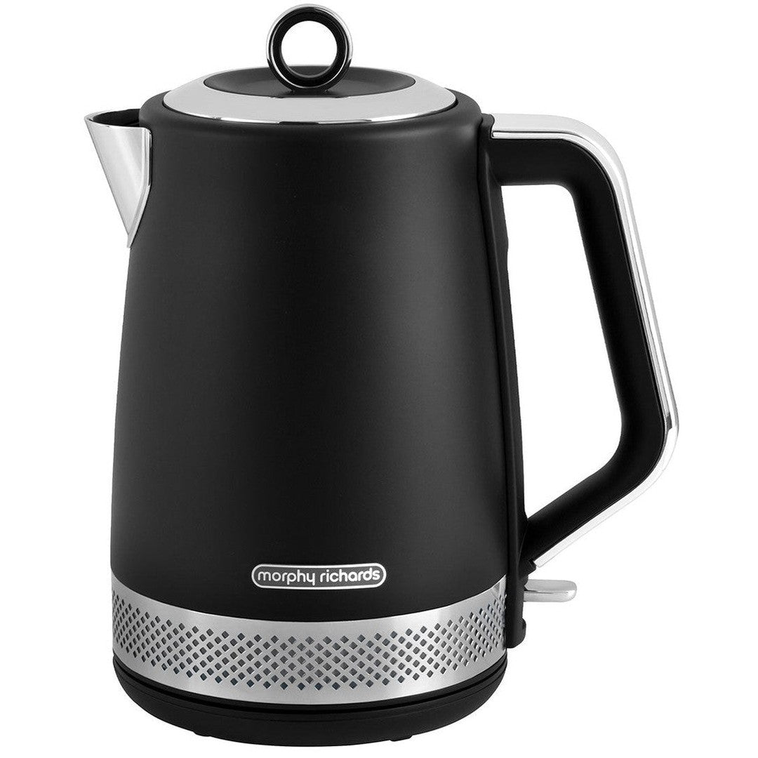 Morphy Richards Illumination 1.7L Kettle | Matt Black Morphy Richards Kettle Foys Electrical Cootehill Electrical Foys Electrical Cootehill