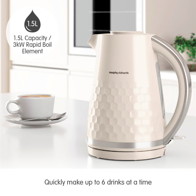 Morphy Richards 1.5L Hive Jug Kettle Cream | 108272