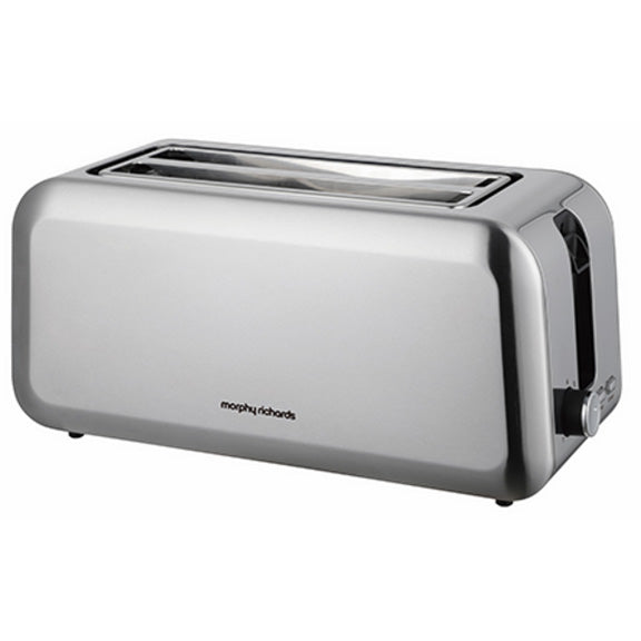Morphy Richards 4 Slice Long Slot Toaster Brushed Steel | 980584