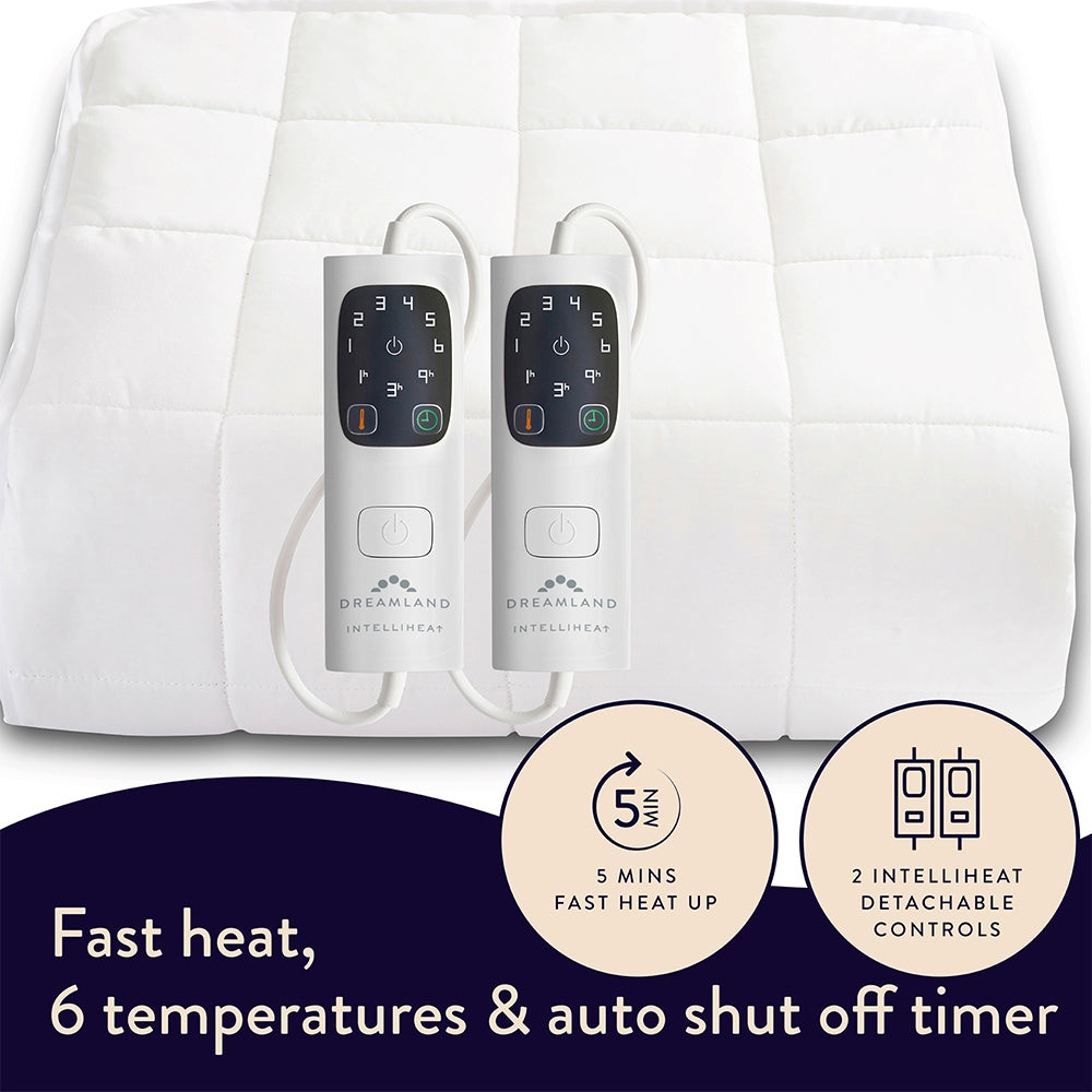 Dreamland Snowed In Organic Cotton Warming Mattress Protector King | 16889