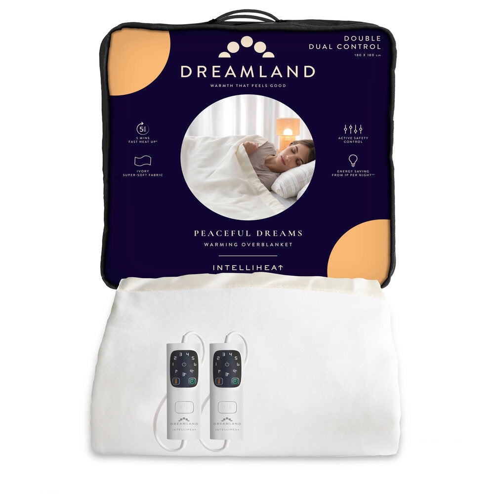Dreamland Peaceful Dreams Double Electric Overblanket with Dual Controls | 16925