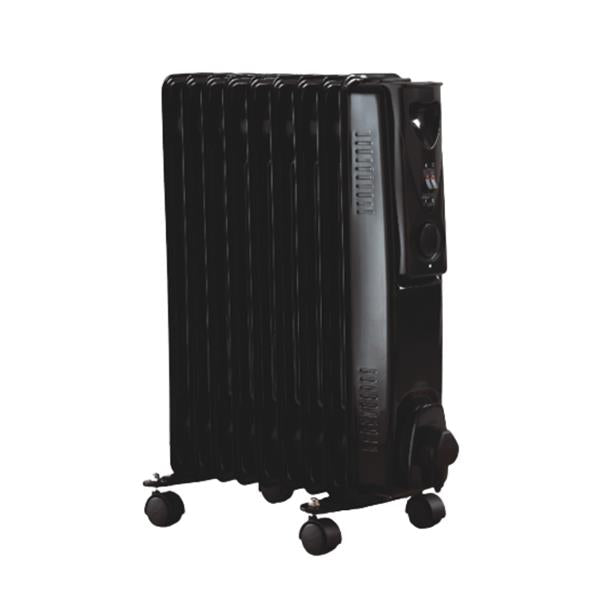 Home Collection 9 Fin Oil Filled Radiator 2000W Black | 22505