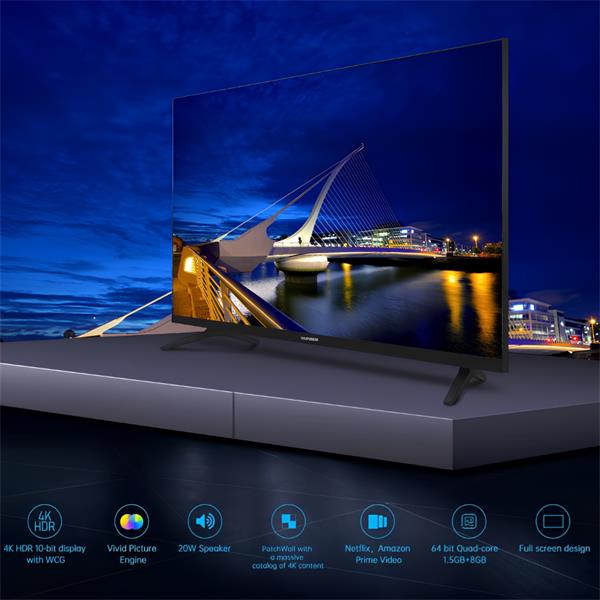Telefunken N18 50" Smart TV UltraSlim Frameless Design 4K UHD DLED Smart TV