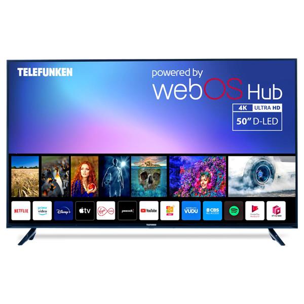 Telefunken N18 50" Smart TV UltraSlim Frameless Design 4K UHD DLED Smart TV