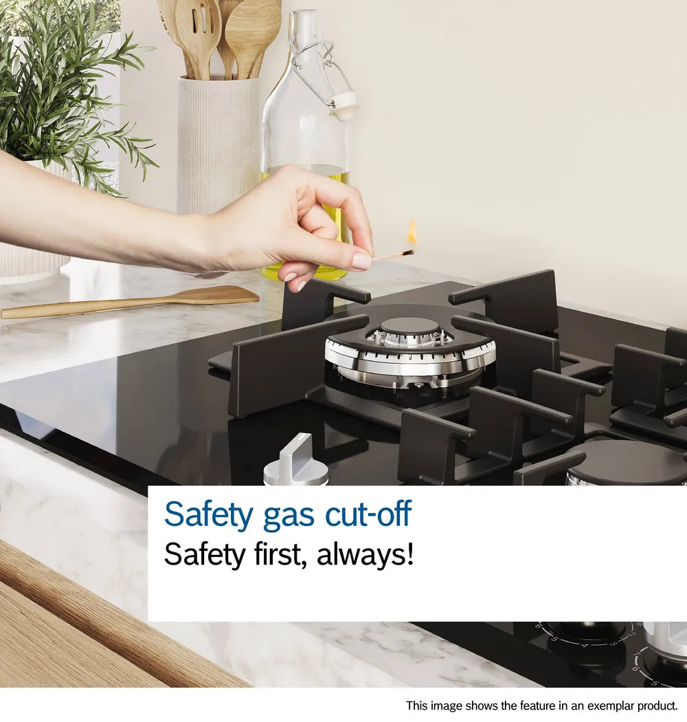 Bosch Series 2 60cm 4 Burner Gas Hob - Stainless Steel | PBP6B5K60