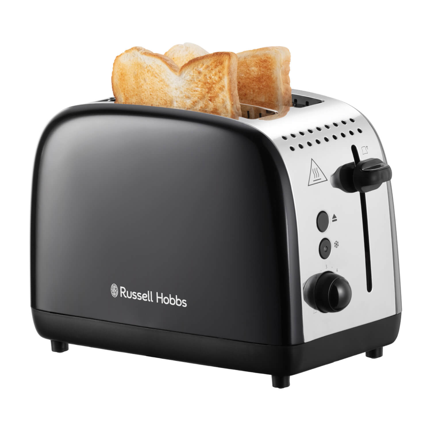 Russell Hobbs 26550 2-Slice Toaster – Stainless Steel Black Toaster