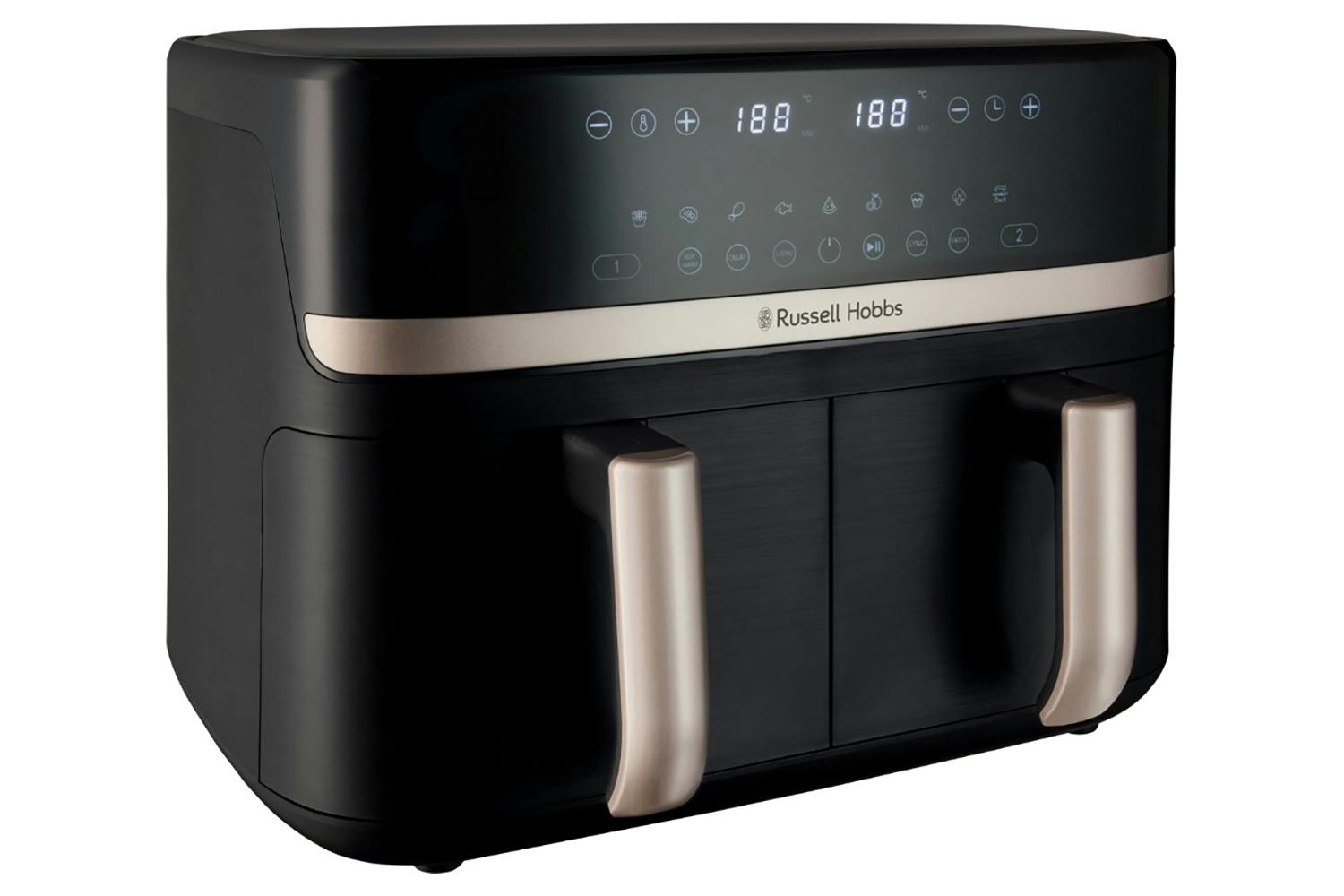 Russell Hobbs 27680 9L Dual Basket Air Fryer – Black Air Fryer