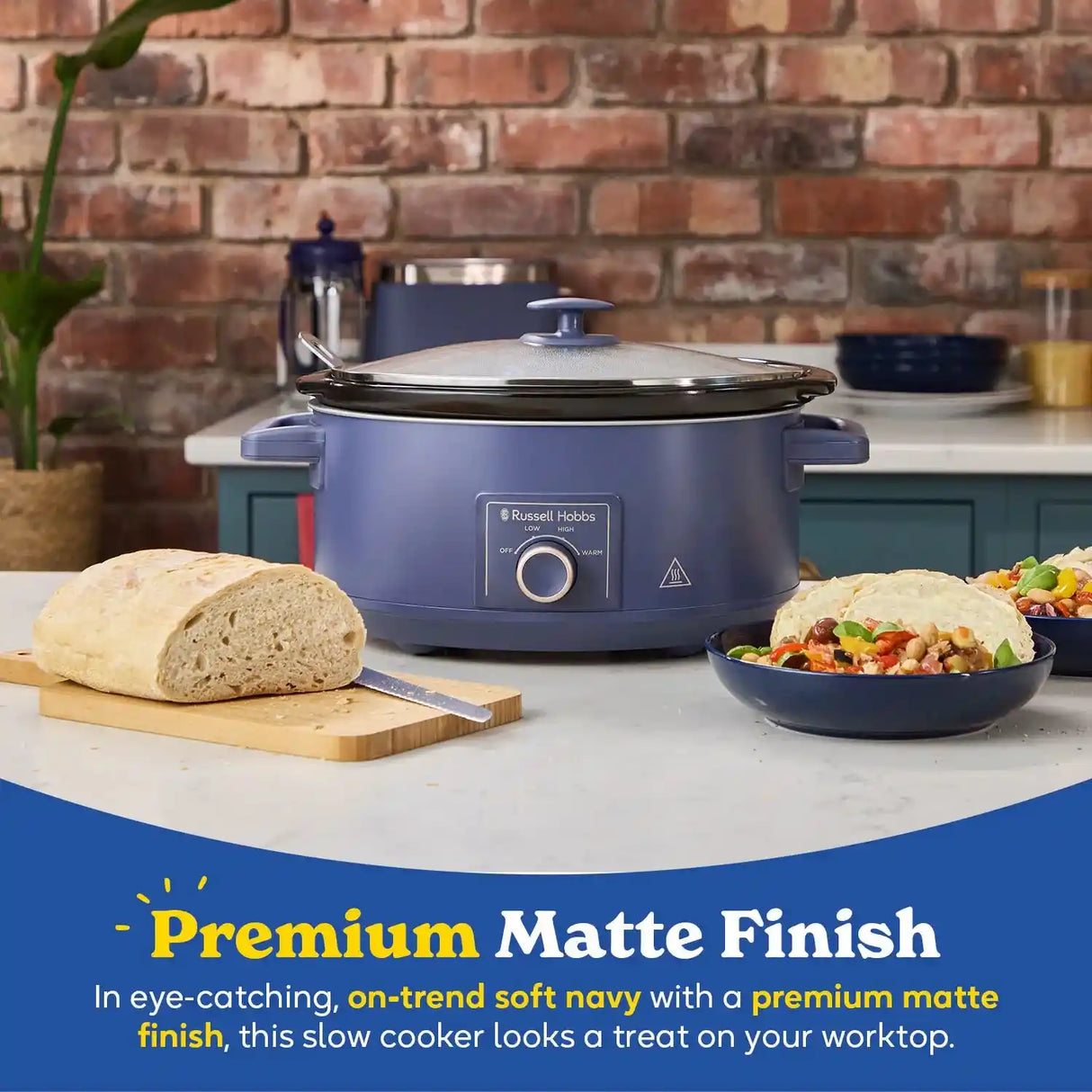 Russell Hobbs 7L Slow Cooker Navy | 28780