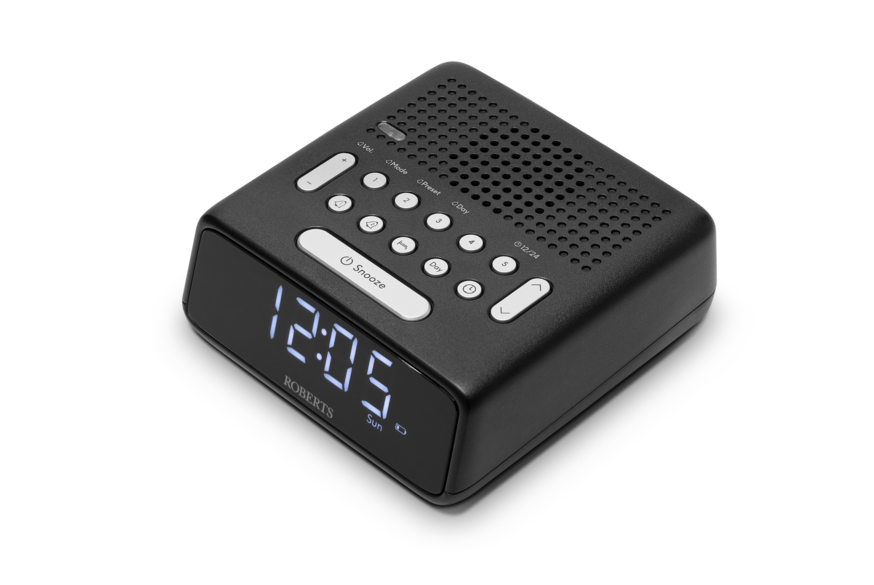 Roberts Ortus FM Dual Alarm FM Clock Radio in Black