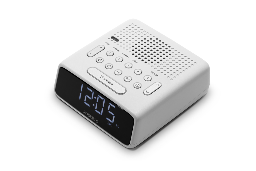 Roberts Ortus FM Dual Alarm FM Clock Radio in White