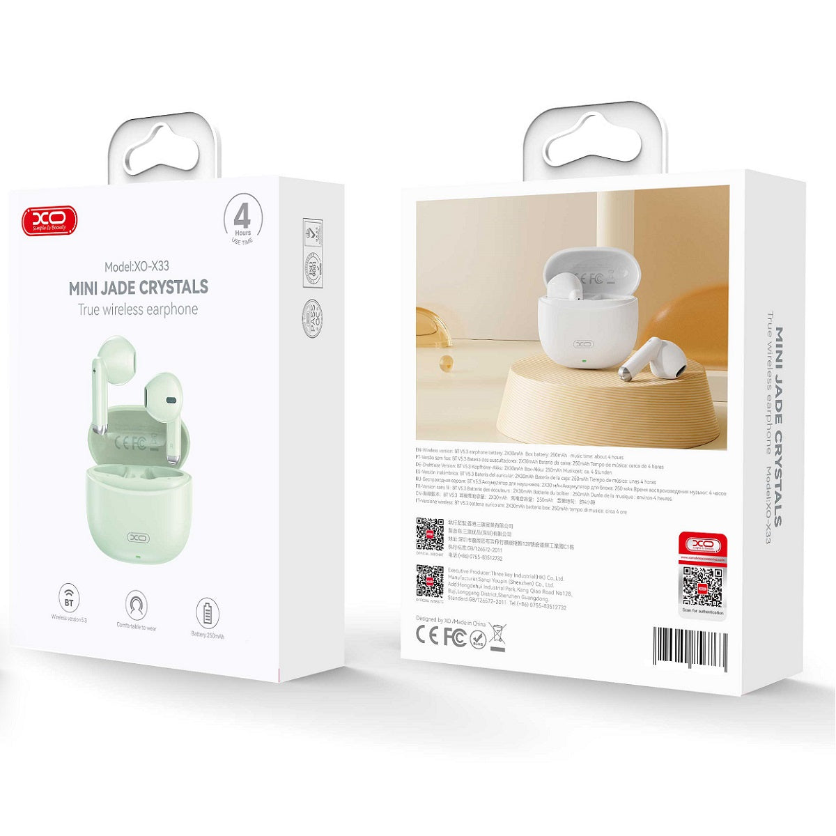 XO X33 True Wireless Earbuds Green | EXSXO-X33G