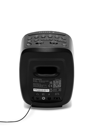 Roberts Ortus 5 DAB+/FM Bluetooth Alarm Clock Radio in Black