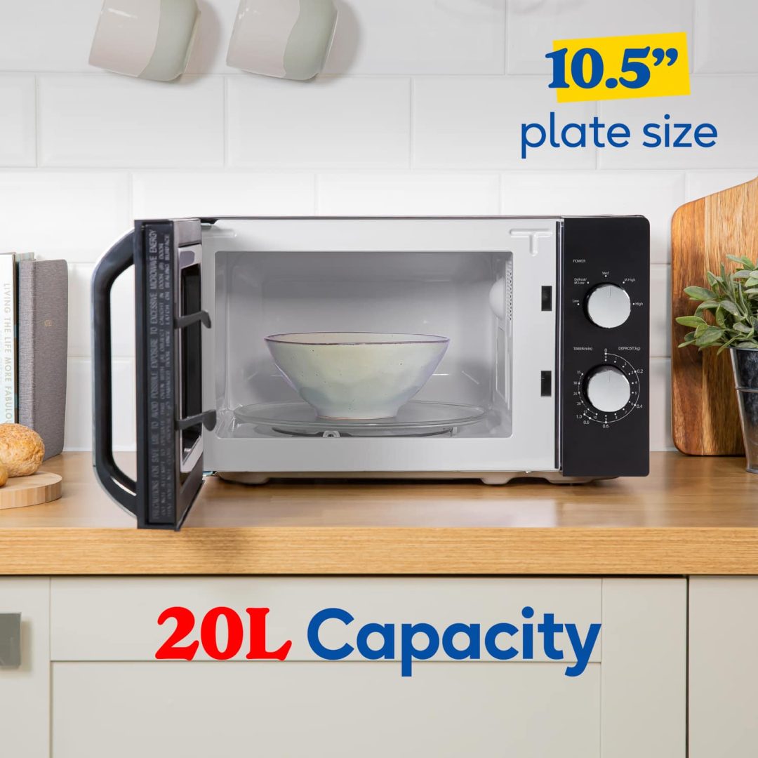 Russell Hobbs Brontë 20L 800W Manual Microwave Black | RHMM833B