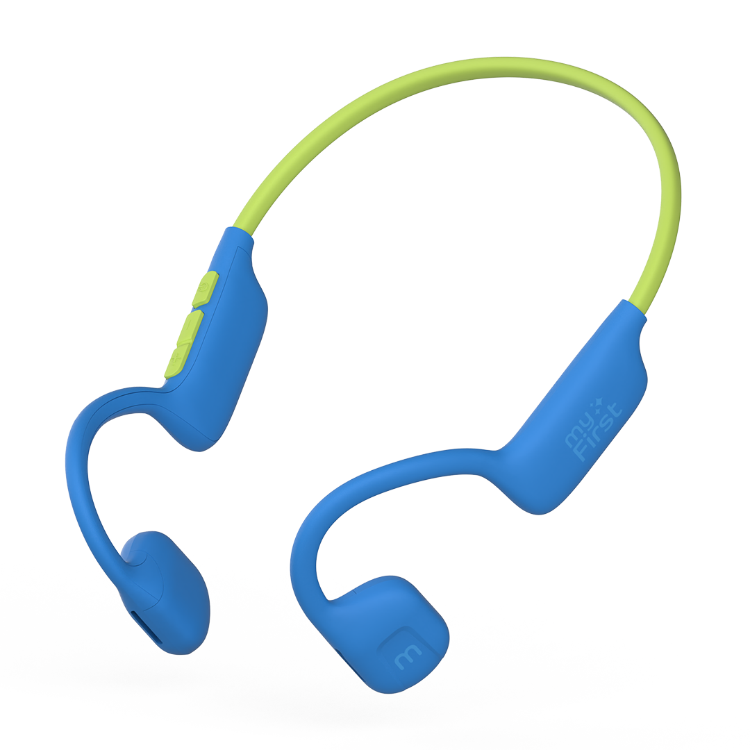 myFirst Headphones AirWaves - Open-Ear Directional Audio, 85dB Safe - Blue | 256-FH8506SA-BE01 Headphones