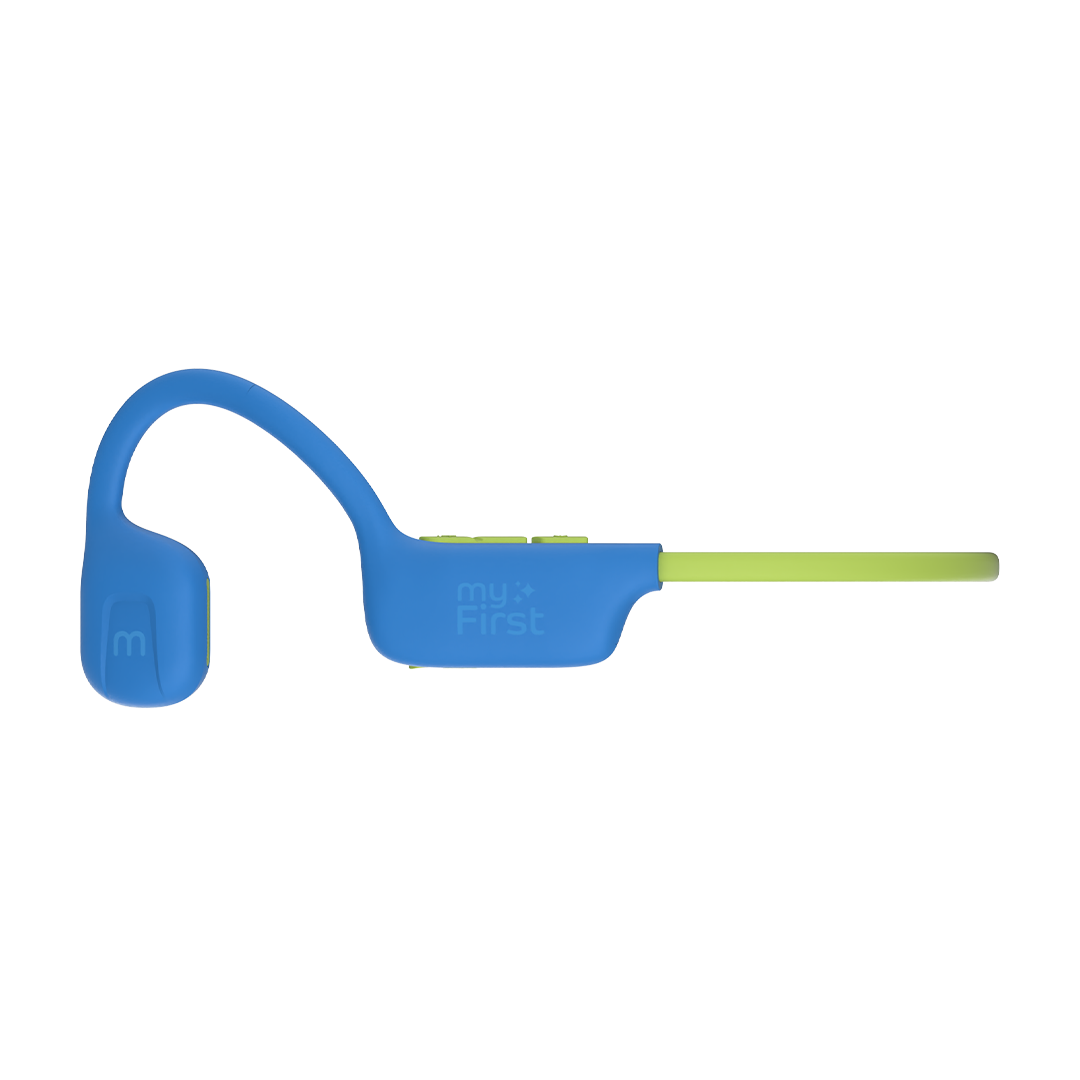 myFirst Headphones AirWaves - Open-Ear Directional Audio, 85dB Safe - Blue | 256-FH8506SA-BE01