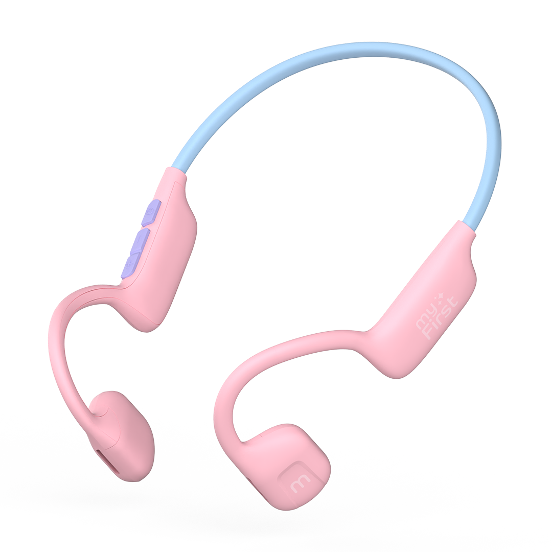 myFirst Headphones AirWaves - Open-Ear Directional Audio, 85dB Safe - Pink | 256-FH8506SA-PK01 Headphones