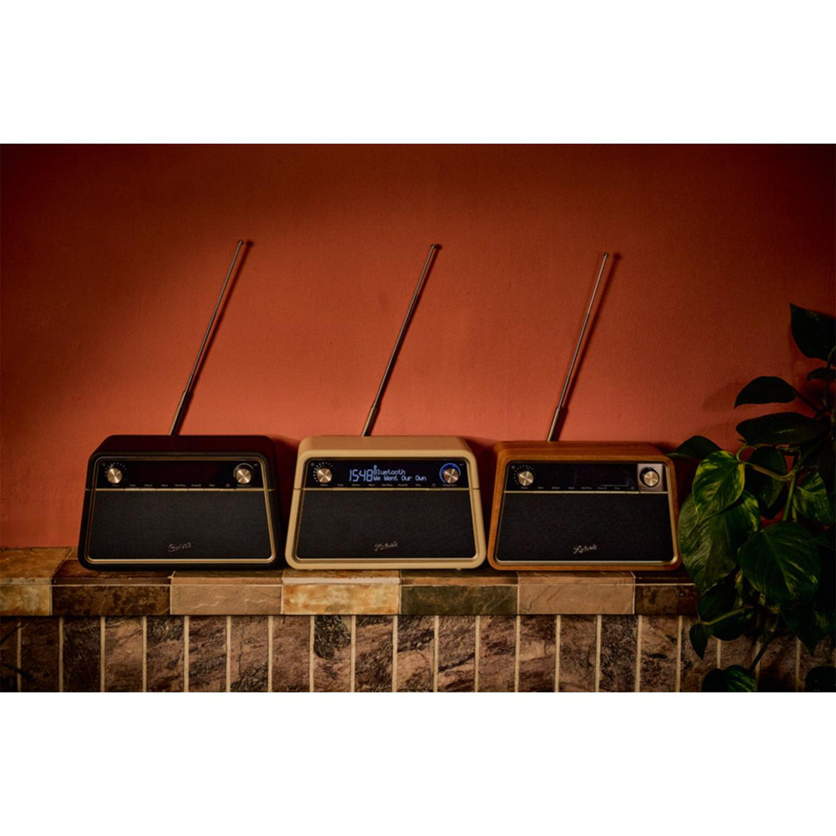 Roberts Reva DAB+ FM Bluetooth Tabletop Radio Cherry | REVACH