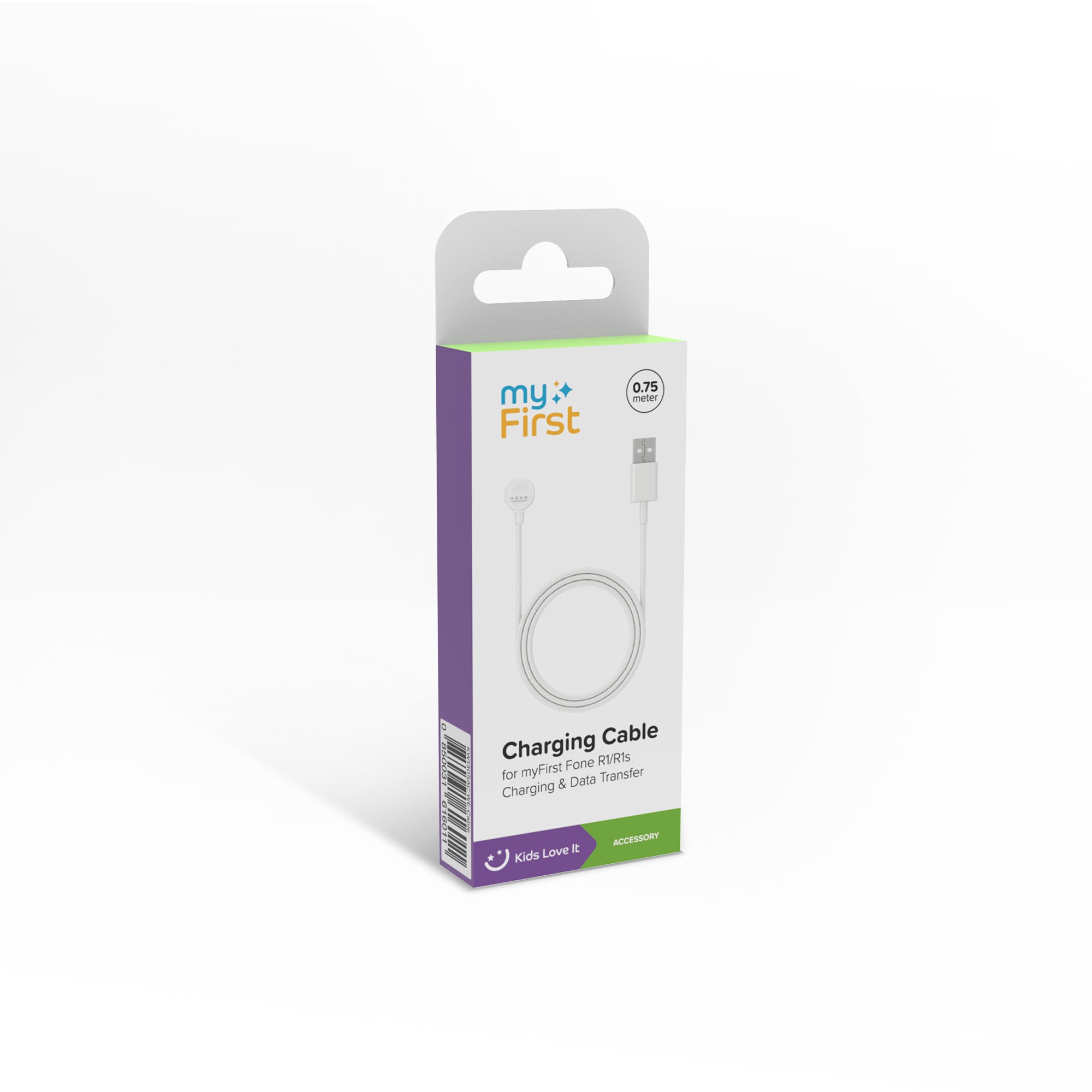 myFirst Fone R1/S/C Magnetic Charging Cable - Universal USB - White | 256-KW1305AC-WE-Cable Smart Watch