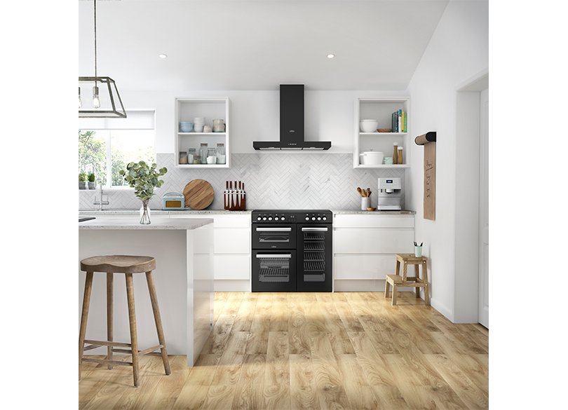 Belling Cookcentre 90cm Electric Range Cooker Black | CC90EBLK