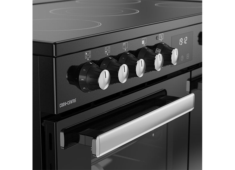 Belling Cookcentre 90cm Electric Range Cooker Black | CC90EBLK