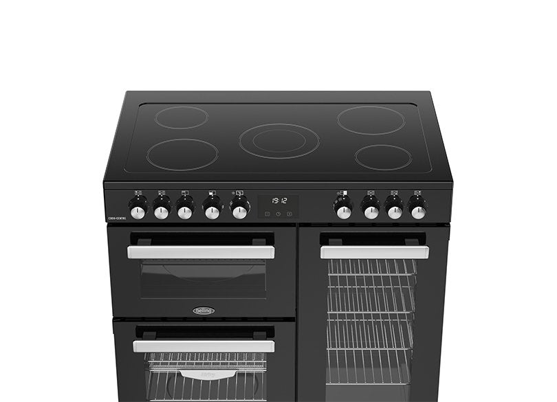 Belling Cookcentre 90cm Electric Range Cooker Black | CC90EBLK