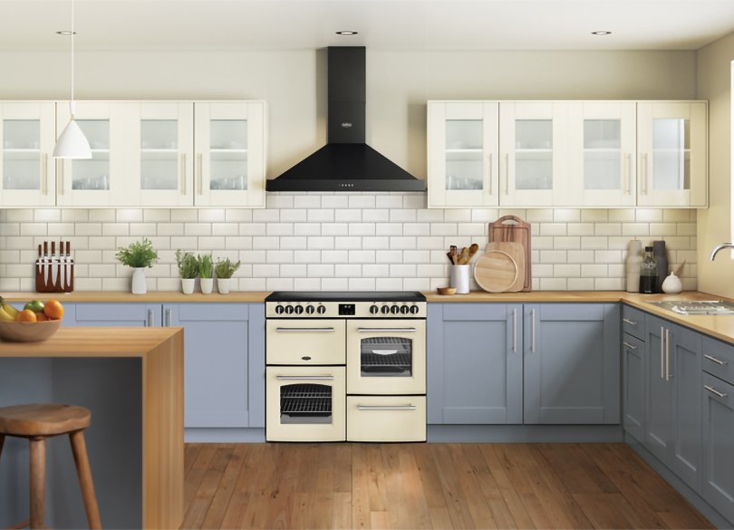 Belling Farmhouse 100cm Electric Range Cooker, Cream FH100ECRM