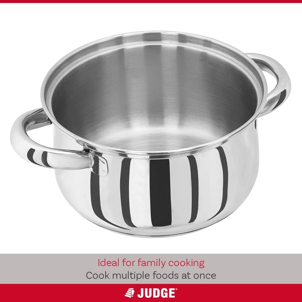 Judge Essentials 22cm 3 Tier Stainless Steel Steamer | HX04