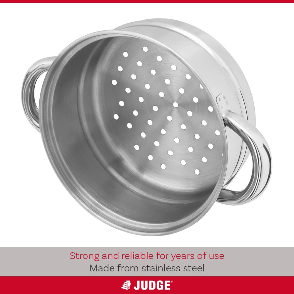 Judge Essentials 22cm 3 Tier Stainless Steel Steamer | HX04