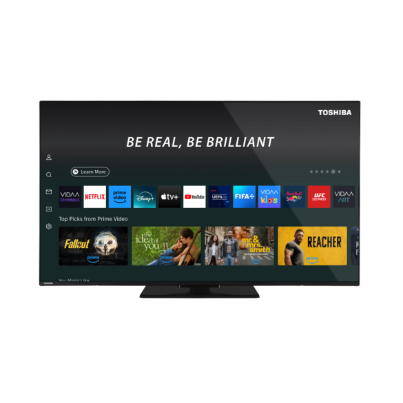 Toshiba 55 Inch 4K QLED VIDAA Borderless Smart TV | 55QV3F63DB
