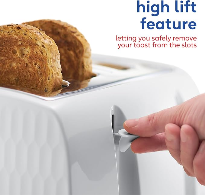 Russell Hobbs Honeycomb 4 Slice Toaster White | 26070