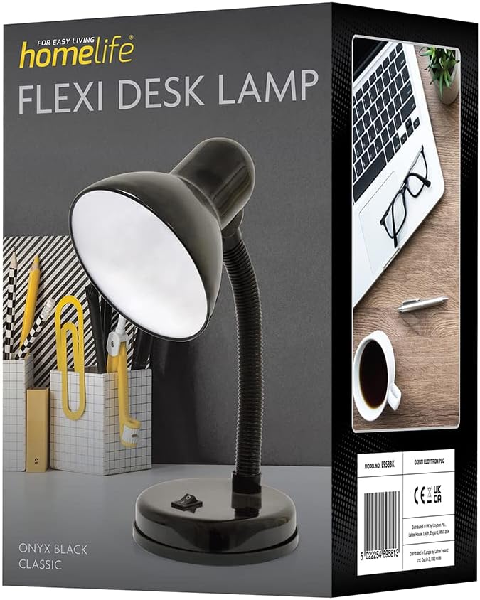 Lloytron Classic Flexi Desk Lamp Black | L958B