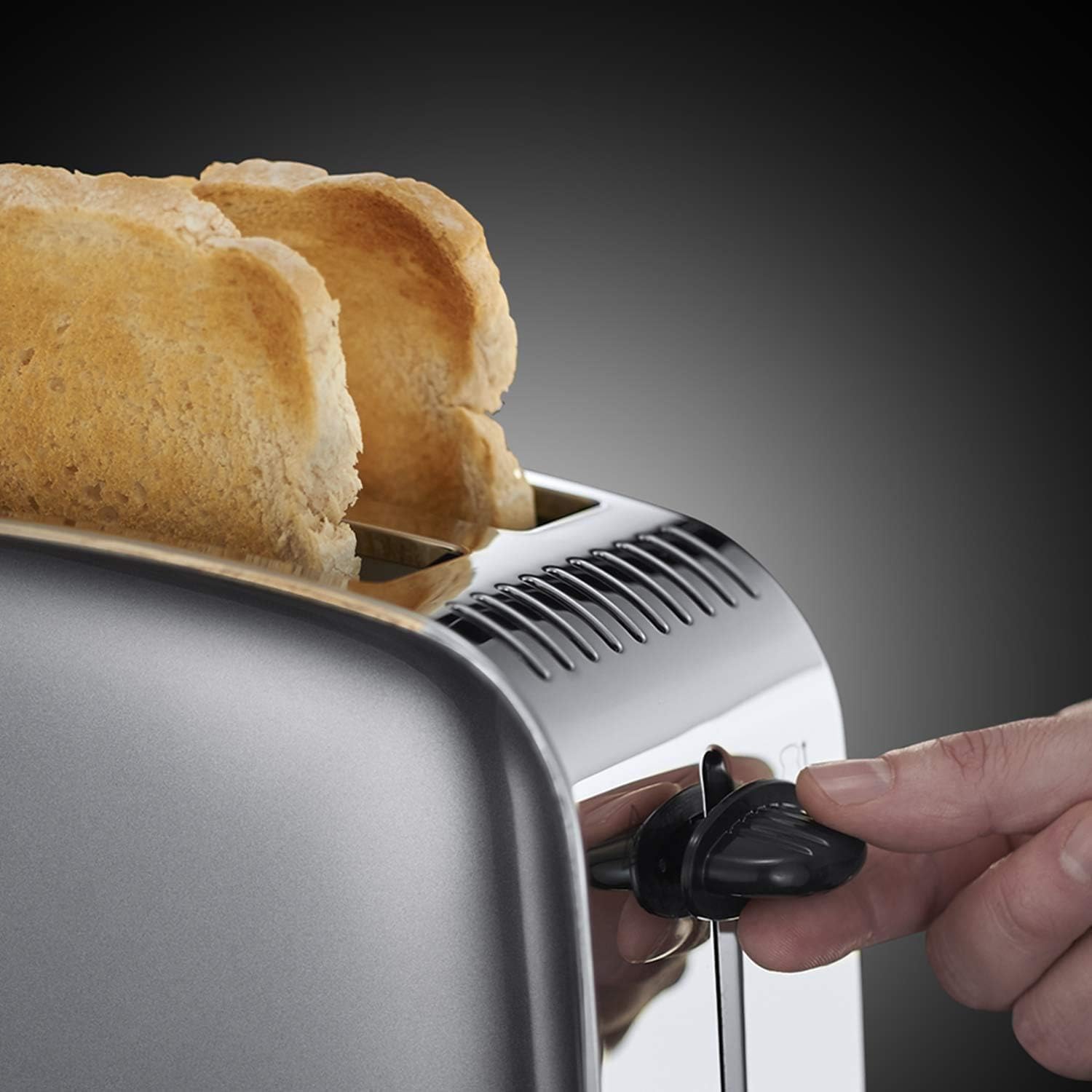 Russell Hobbs Colours Plus Grey 2 Slice Toaster | 23332