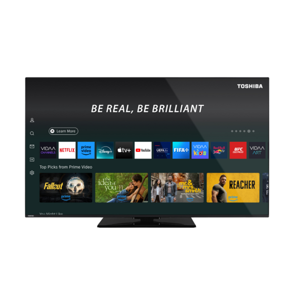 Toshiba 65 Inch 4K QLED VIDAA Borderless Smart TV | 65QV3F63DB
