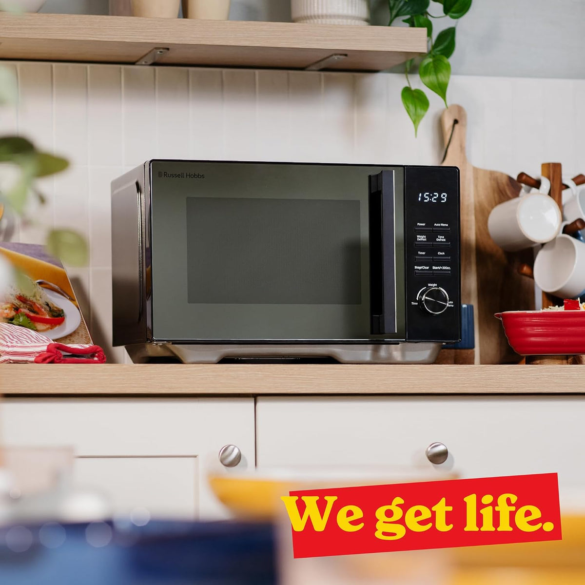 Russell Hobbs 23L Flatbed Digital Microwave Black | RHFM2365B