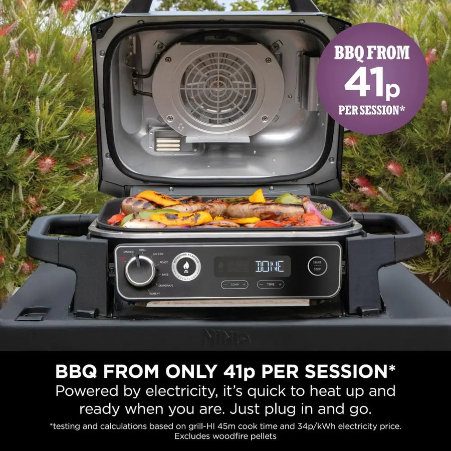 Ninja Woodfire Electric Outdoor BBQ Grill & Smoker | OG701UK