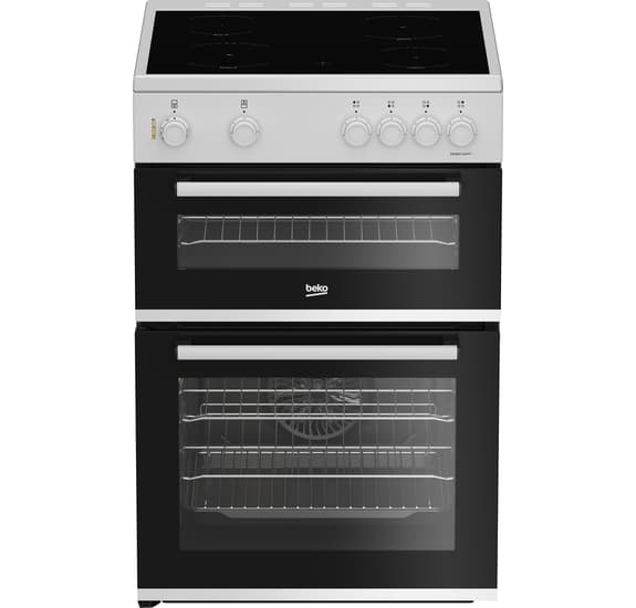 Beko FTC6701W 60 cm Twin Cavity Electric Cooker – White Oven
