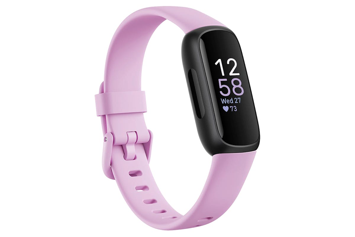 Fitbit Inspire 3 - Health & Fitness Tracker with 10-Day Battery & AMOLED Display - Black/Lilac Bliss | 79-FB424BKLV Fitness Tracker