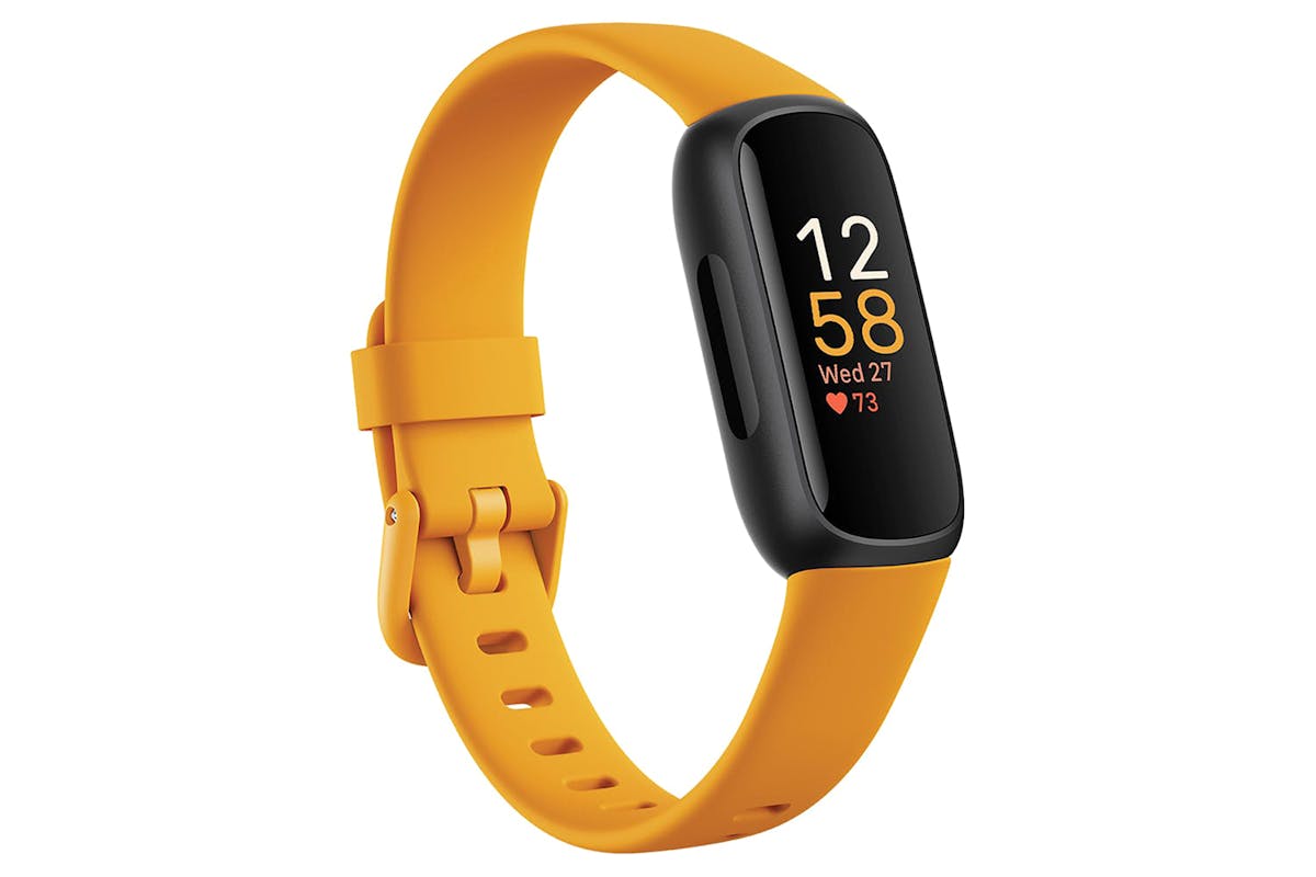 Fitbit Inspire 3 - Health & Fitness Tracker with 10-Day Battery & AMOLED Display - Black/Morning Glow | 79-FB424BKYW Fitness Tracker
