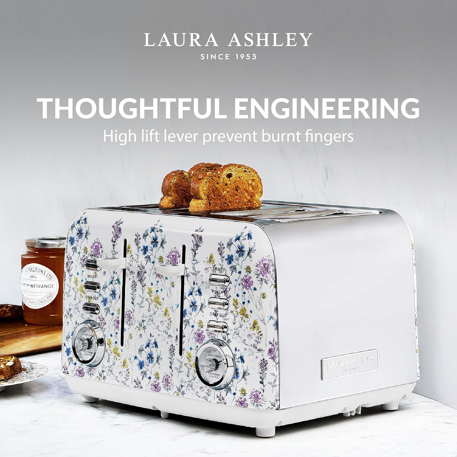 Laura Ashley Wild Meadow 4 Slice Toaster | VQSBT583LAWMU14