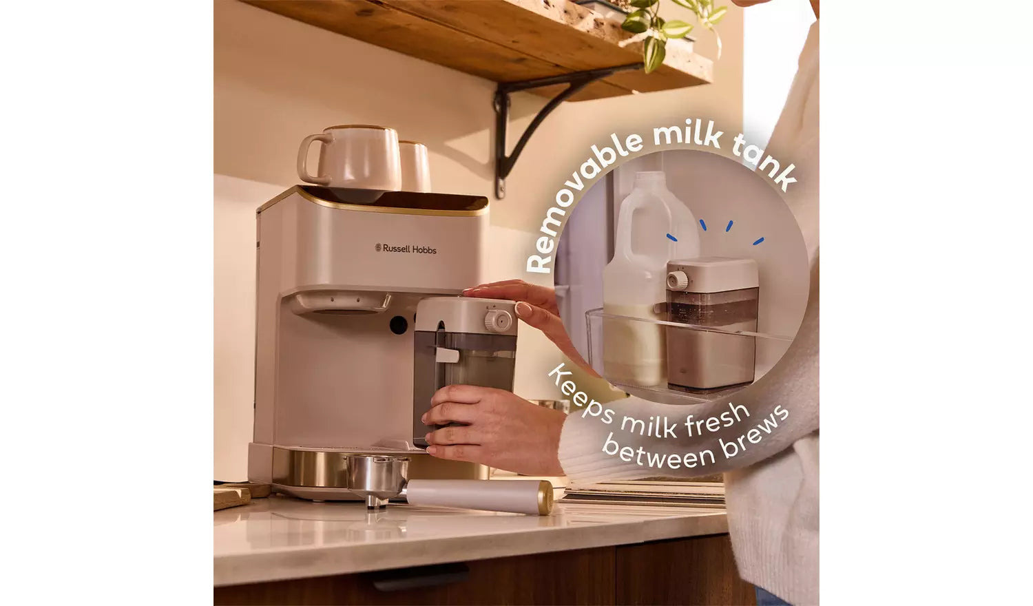 Russell Hobbs Café Genie Espresso Coffee Machine Stone | 28760