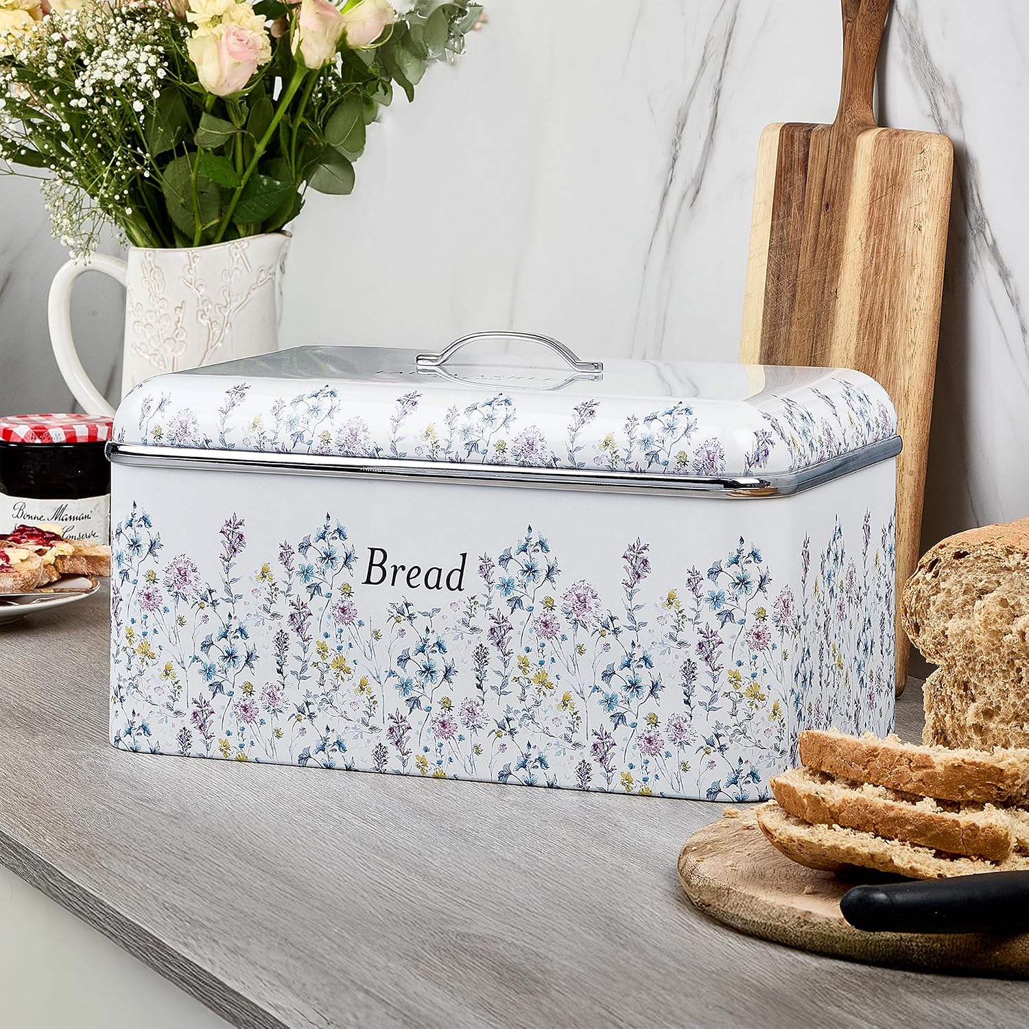 Laura Ashley Wild Meadow Bread Bin | VQBB66CLAWMUK