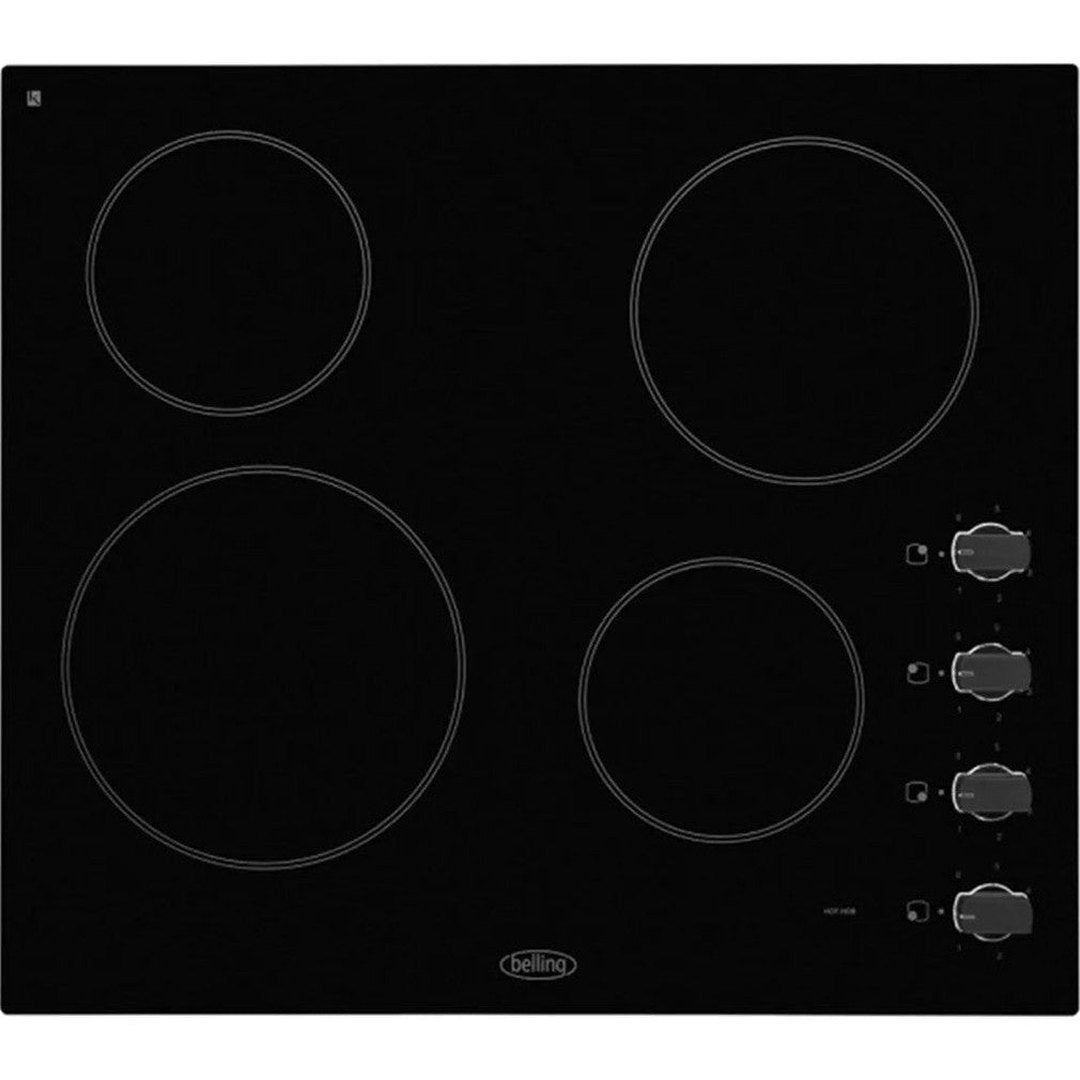 Belling 60cm Manual Control Ceramic Hob | BCH60RB Belling Hob Foys Electrical Cootehill Electrical Foys Electrical Cootehill